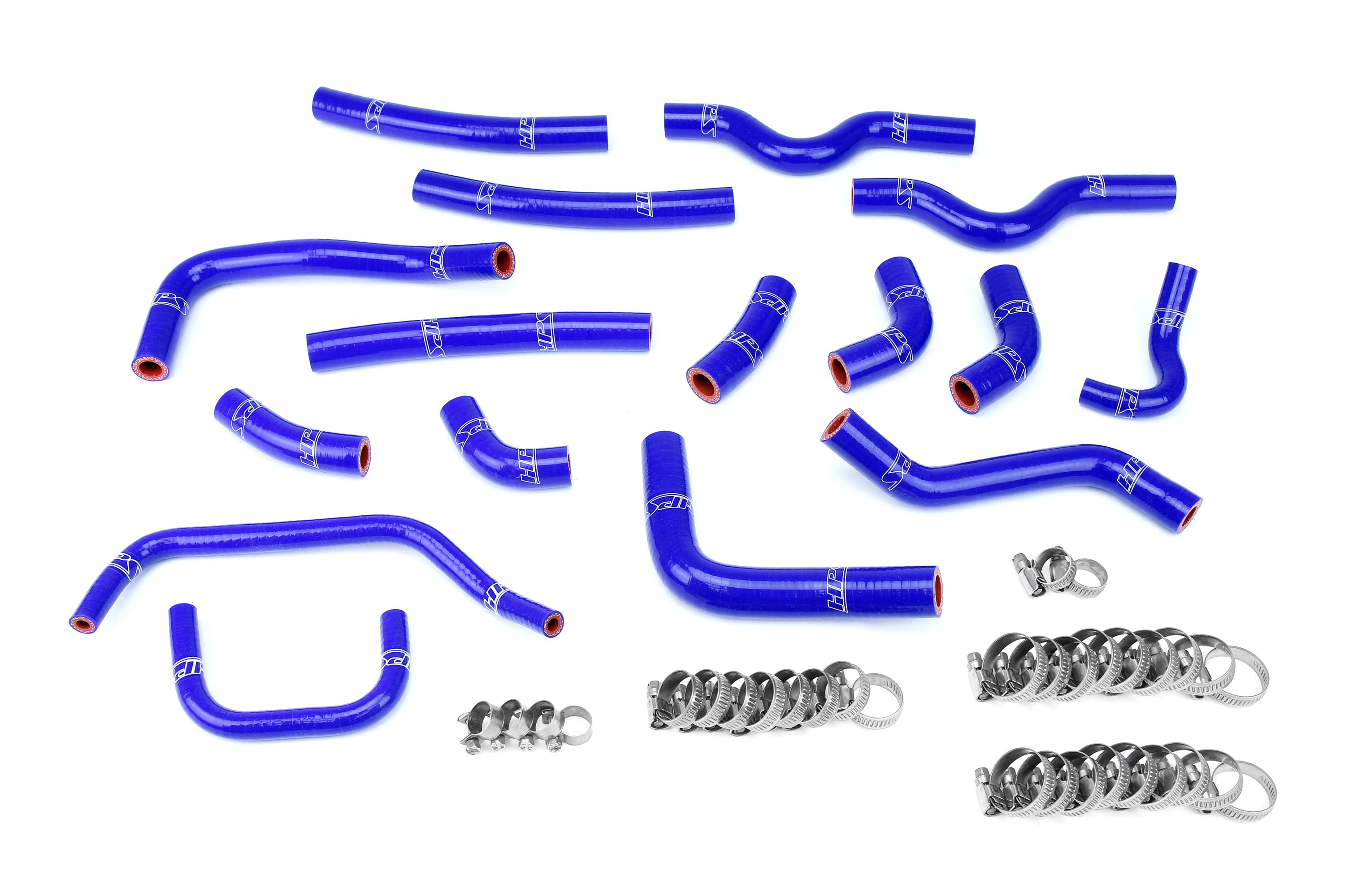 HPS Performance Hps Silicone Heater, Oil Cooler, And Water Bypass Coolant Hose Kit 57 1911 Blue Blue - 57-1911-BLUE