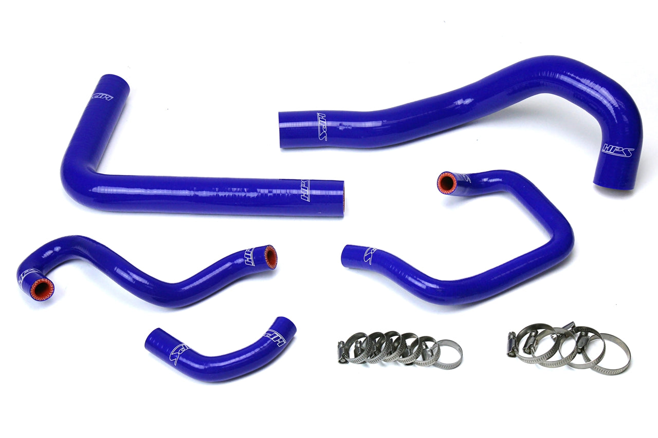 HPS Performance Hps Silicone Radiator And Heater Coolant Hose Kit 57 1613 Blue Blue - 57-1613-BLUE